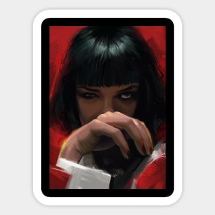 Mia Wallace Hand Sticker